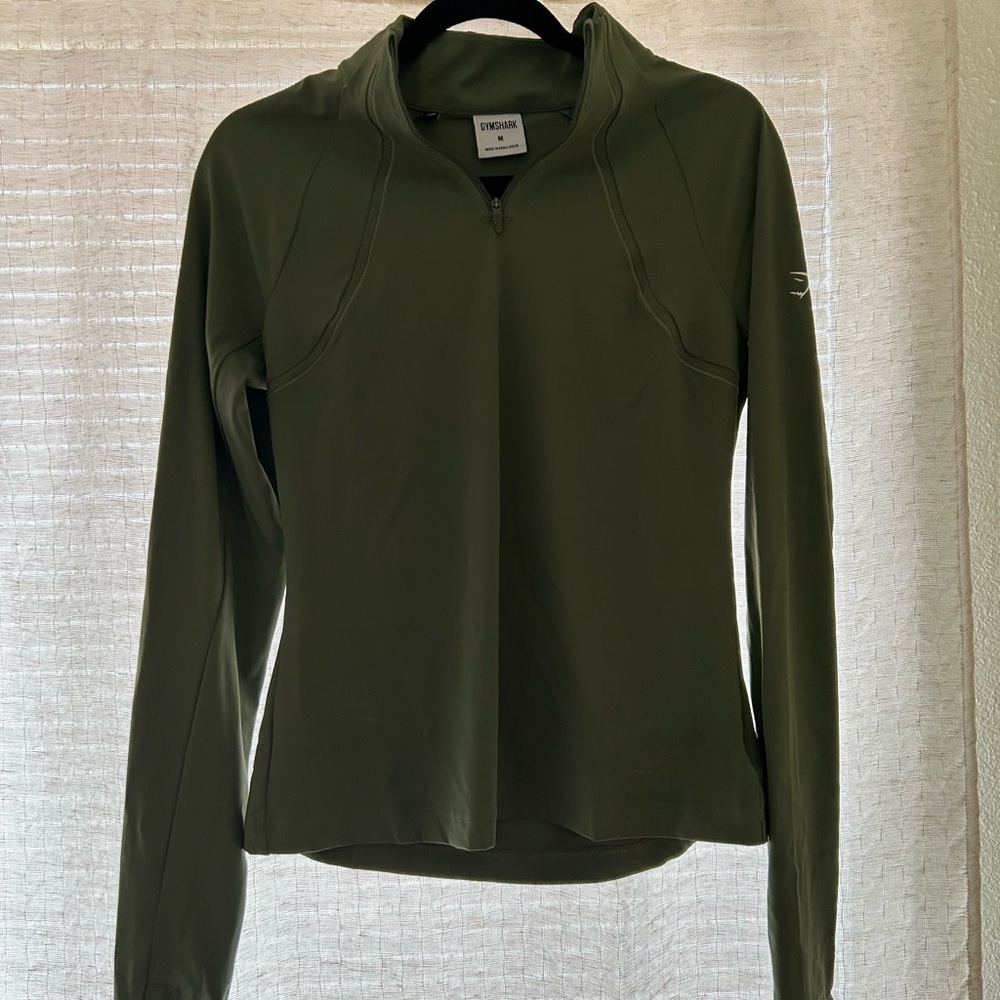Gymshark Green Quater-Zip